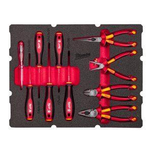 PACKOUT™ set za električarje (10 - delni) v vložku iz pene za predalnik