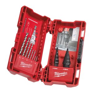 Step & drill bit combo set (10 pc)