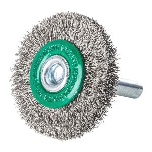 Wheel Brushes shank 6mm crimped wire