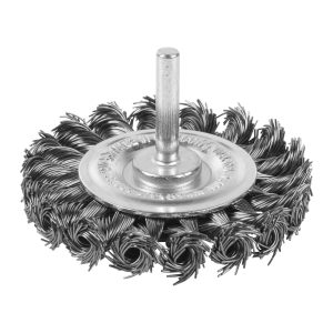 Wheel Brushes shank 6mm knotted wire