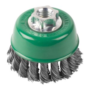 Cup Brushes M14 knotted wire