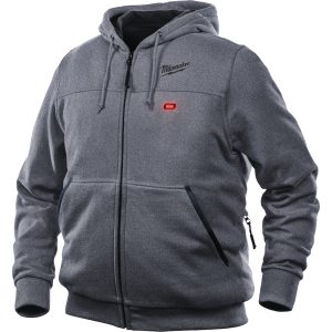 M12™ siva ogrevana jopa s kapuco